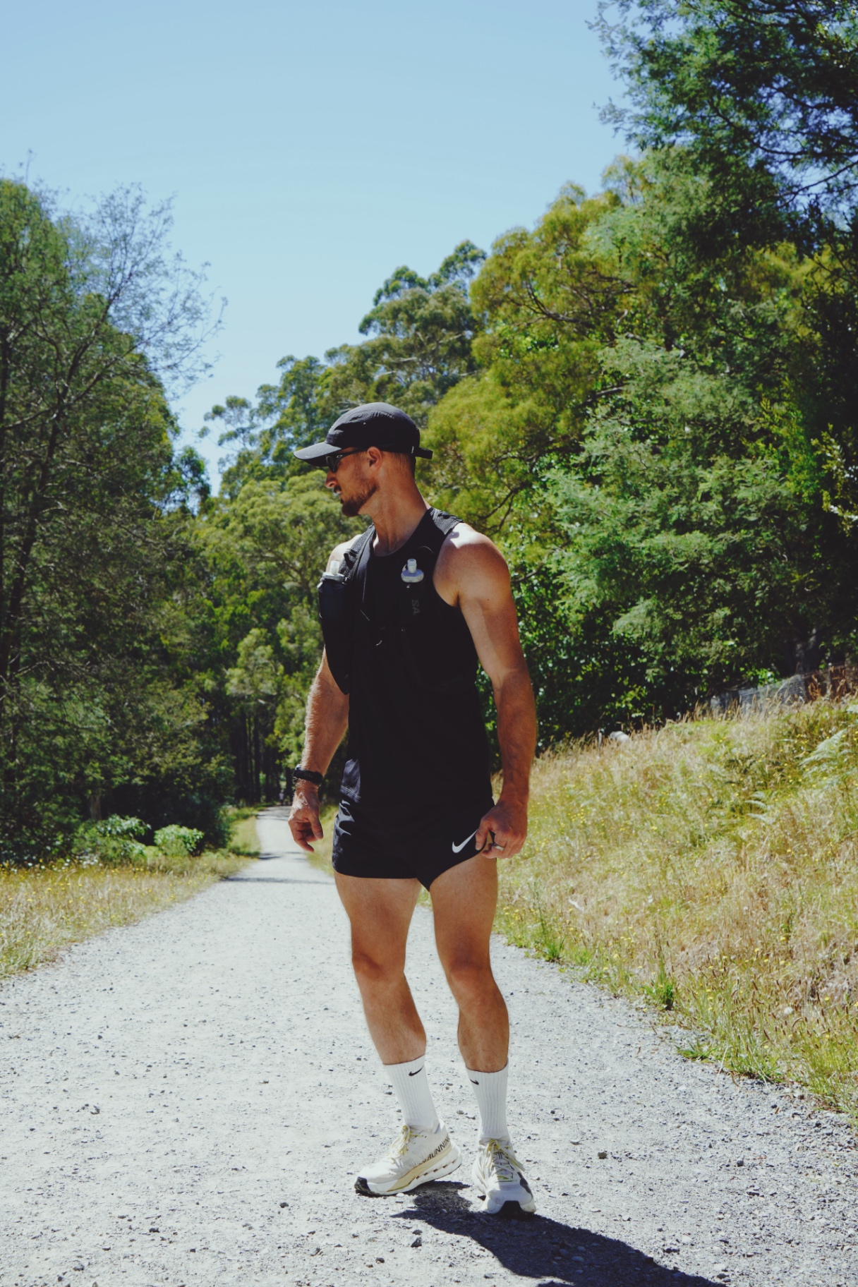 Jonny on the trail, 100km build